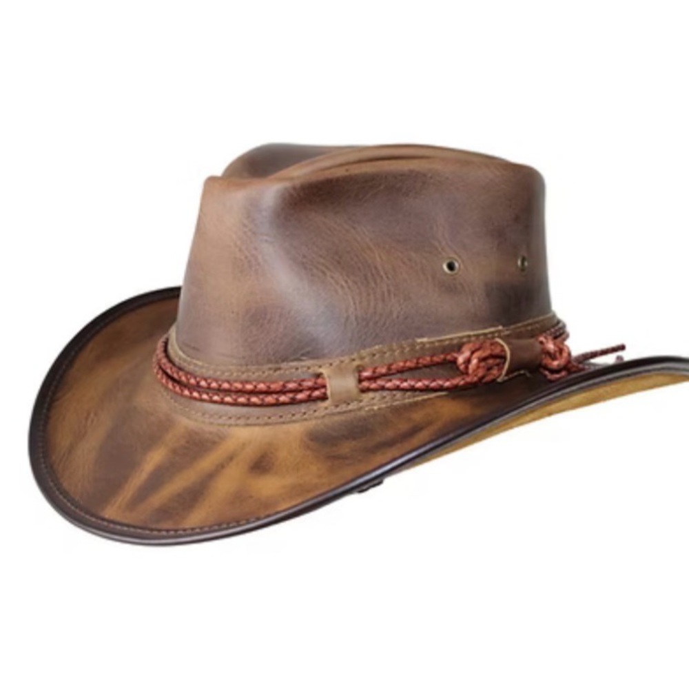 Boutique California Hats Co Brown Distressed Western Cowboy Hat Double